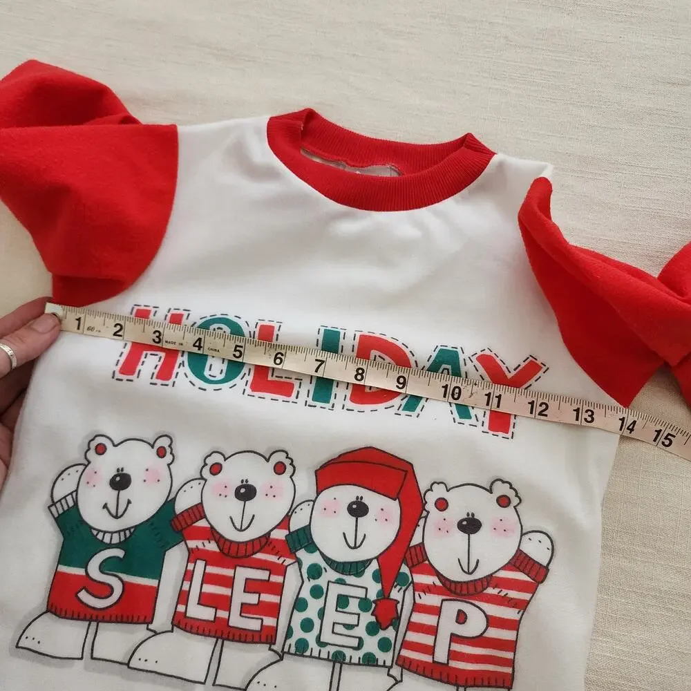 Vintage Holiday Bear Nightgown kids 6